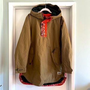 Burton pullover shell snowboarding jacket